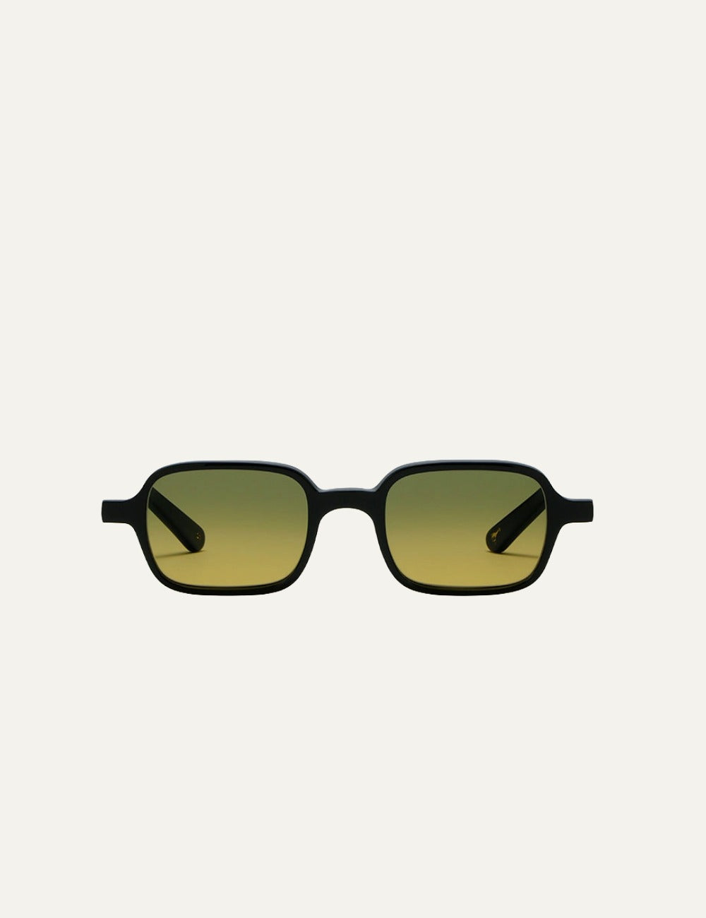 LGR Marrakech sunglasses black frame yellow gradient lenses front view