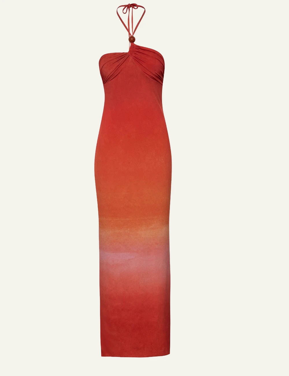 Baobab Bari maxi dress atardecer titicaca halter ombre product shot