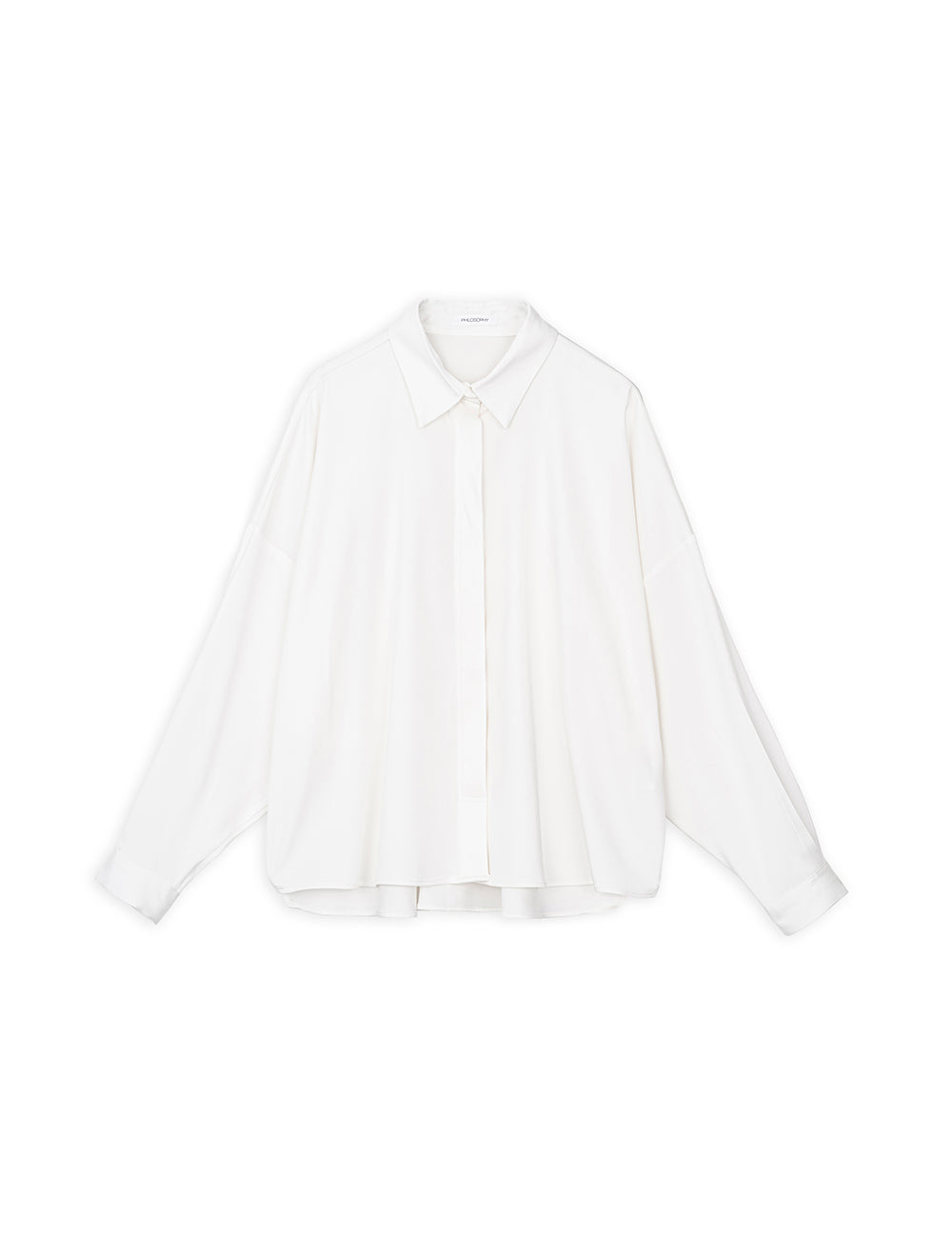 PHILOSOPHY CRINKLED OVERSIZED SHIRT