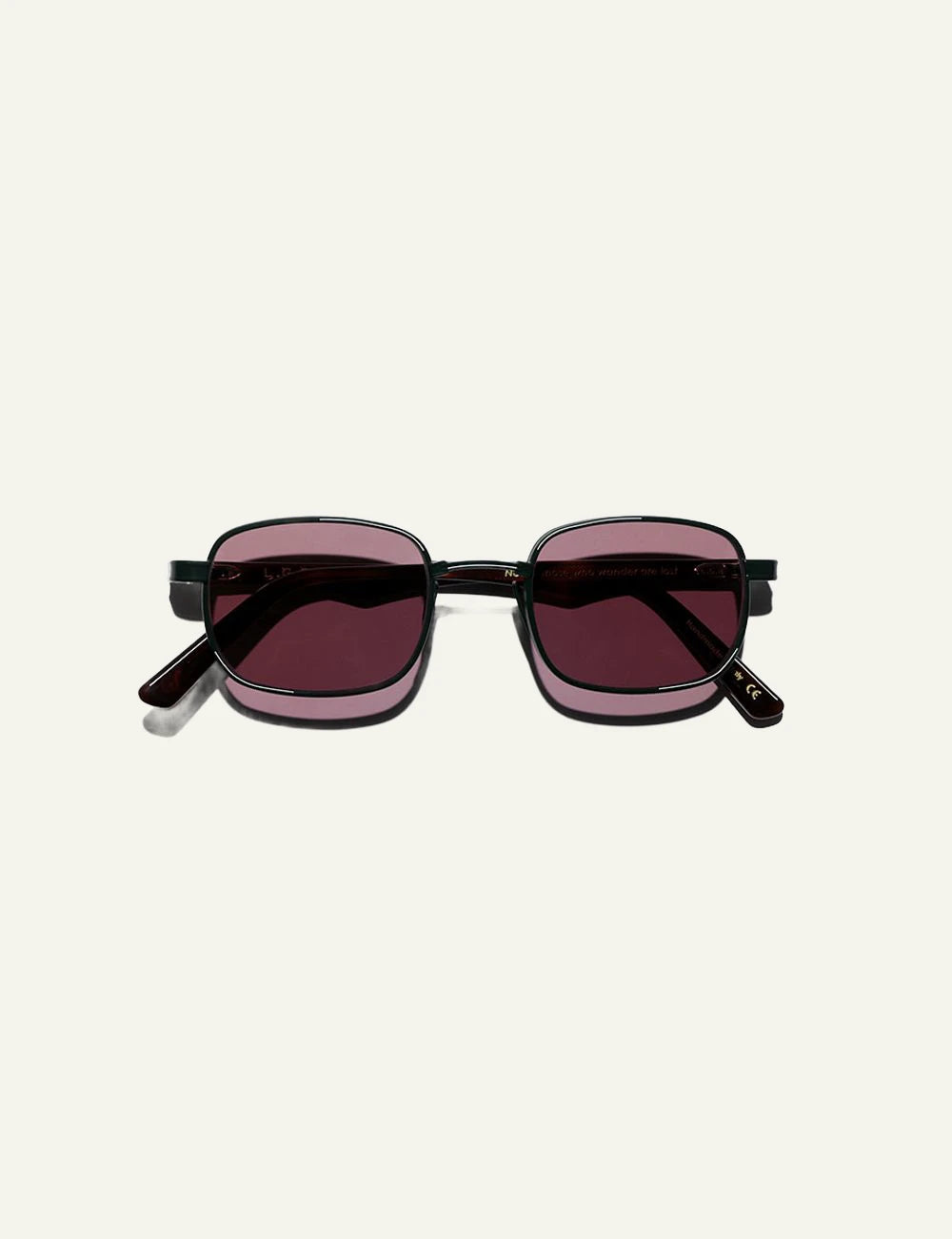 LGR Cactus sunglasses green havana frame vinaccio lenses top view