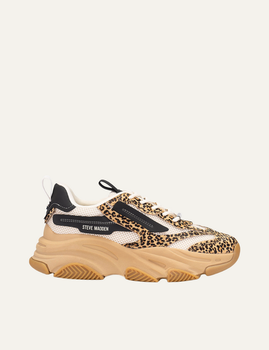 STEVE MADDEN POSSESSIONL SNEAKERS IN LEOPARD