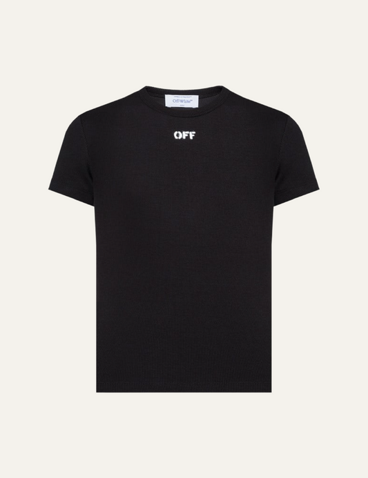 OFF WHITE OFF STAMP RIB BASIC TEE