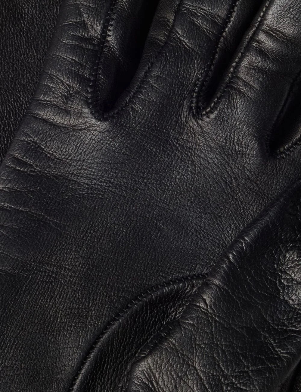 7 For All Mankind women black long leather-look gloves with full-finger design detail