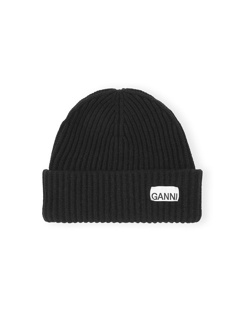 GANNI STRUCTURED RIB BEANIE GANNI