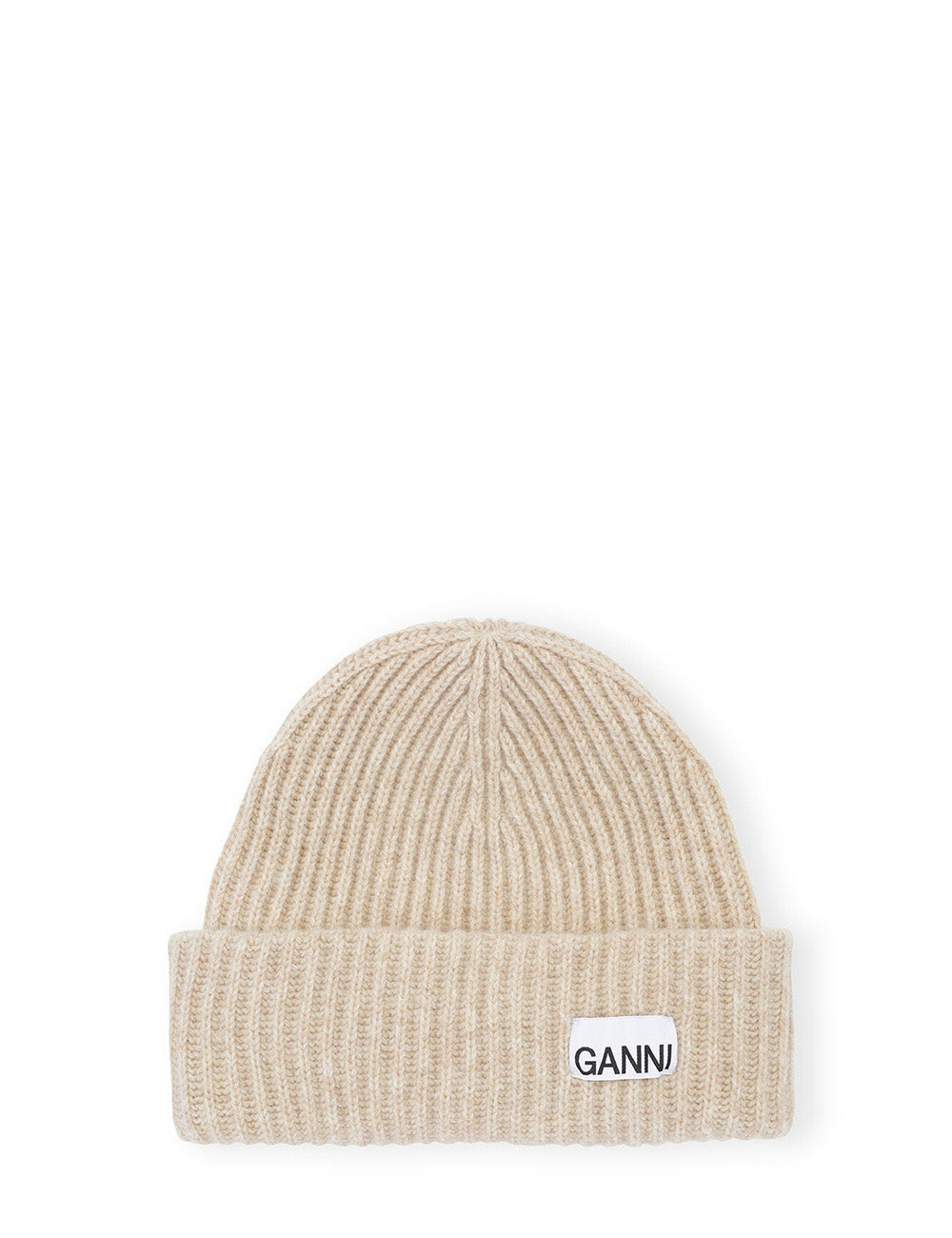 GANNI STRUCTURED RIB BEANIE GANNI