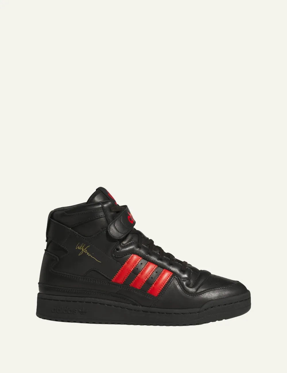 Adidas Chavarria Forum high-top black red ανδρικό sneaker side view