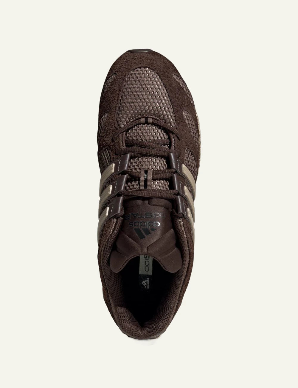 Women's adidas Originals Adistar MLD brown mesh sneakers with suede overlays, TPU 3-Stripes and ADIWEAR sole top