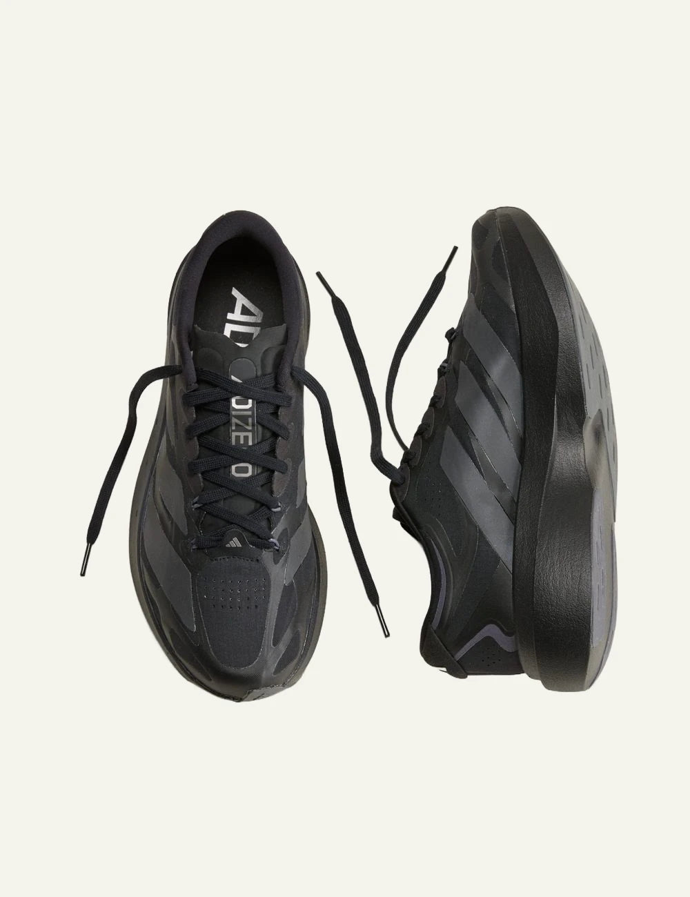 Women's adidas Originals Adizero Evo SL EXO black running sneakers with LIGHTSTRIKE PRO midsole top