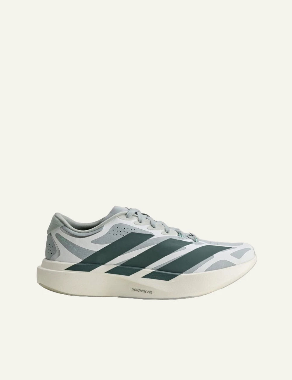 adidas Originals Adizero Evo SL EXO running shoes in Wonder Sage with Legend Ivy details