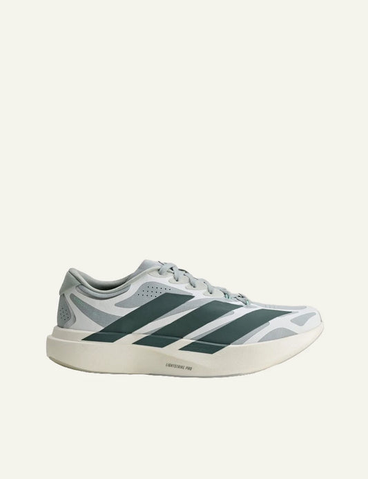 adidas Originals Adizero Evo SL EXO running shoes in Wonder Sage with Legend Ivy details