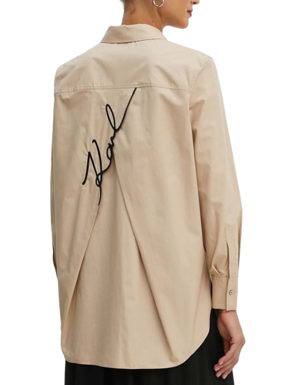 KARL LAGERFELD SIGNATURE TUNIC SHIRT KARL LAGERFELD