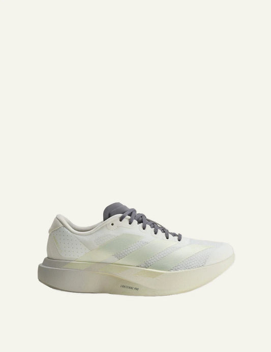 Women's adidas Originals Adizero EVO SL off white running sneakers with LIGHTSTRIKE PRO midsole