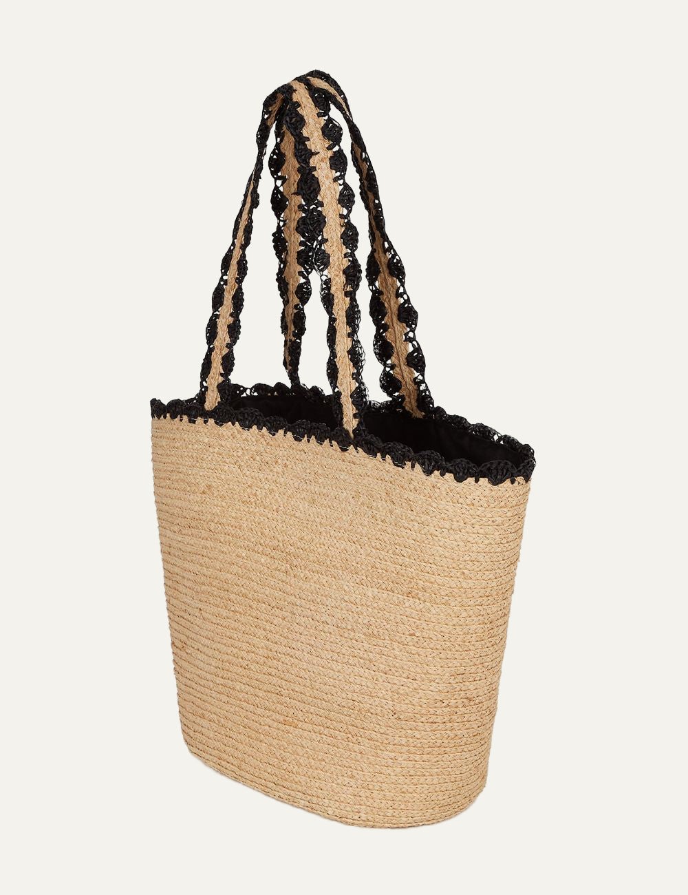 Karl Lagerfeld Straw Tote Natural Back