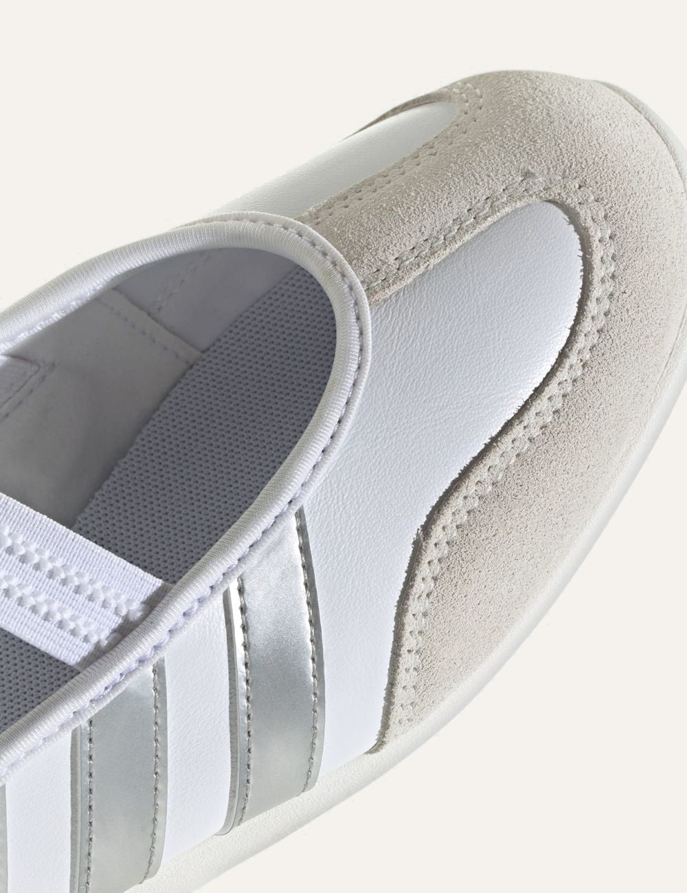 adidas Originals Barreda Mary Jane sneakers Cloud White Silver Metallic toe detail