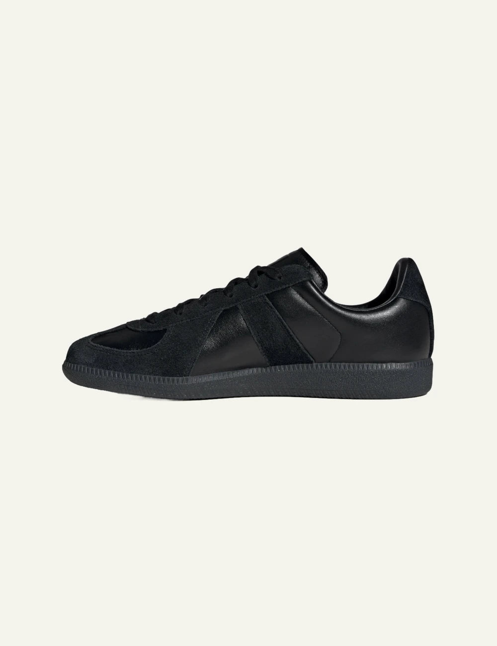 Adidas Originals BW Army men's black leather and suede sneakers back view