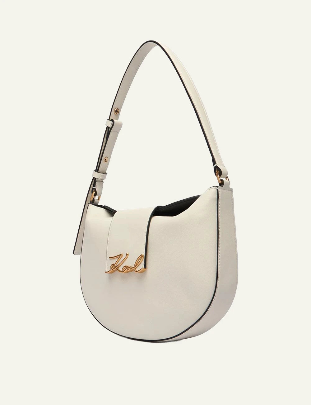Karl Lagerfeld Shoulder Bag OffWhite Side