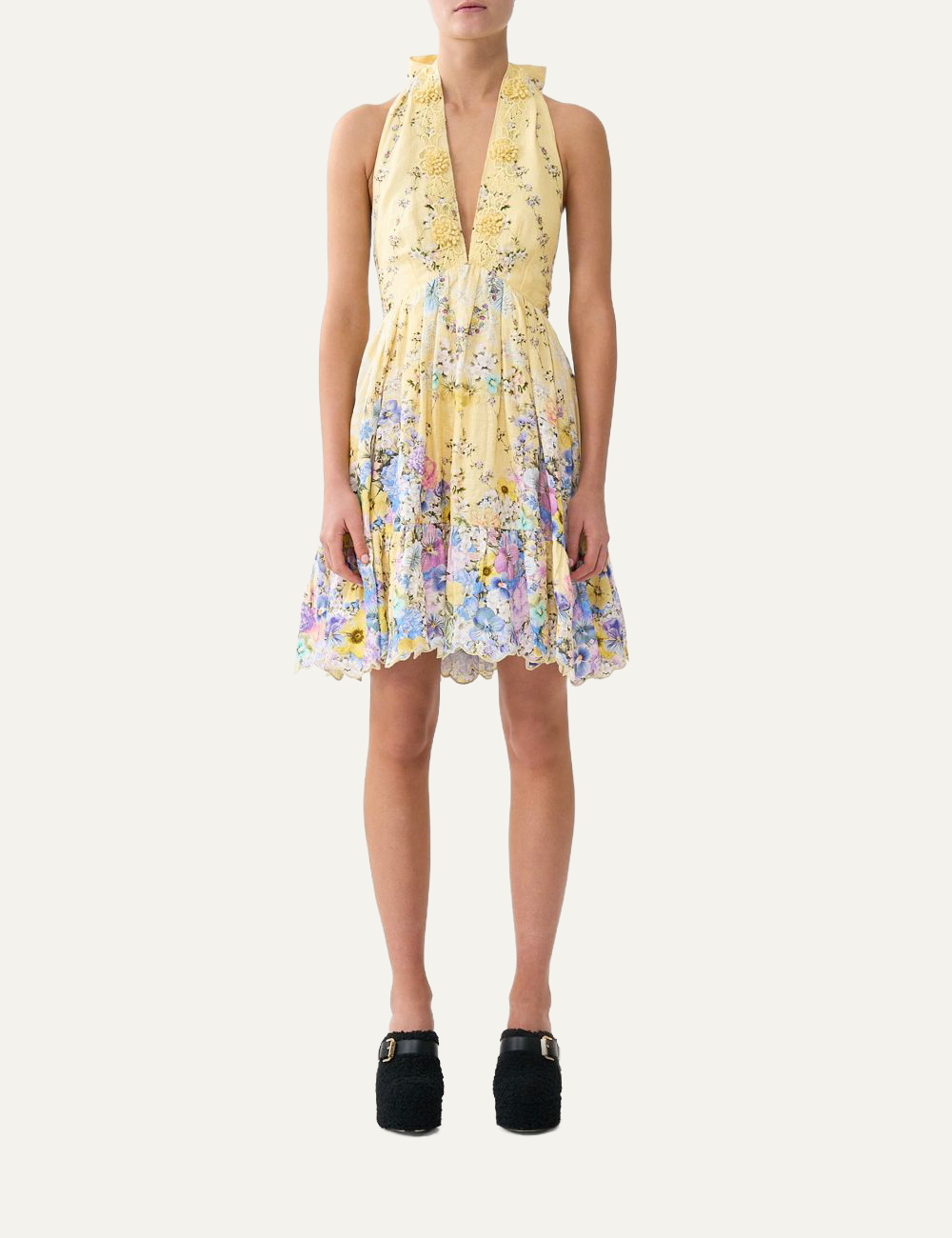 CAMILLA CAMILLA HALTER SHORT DRESS DARLING BUDS fashion product photo