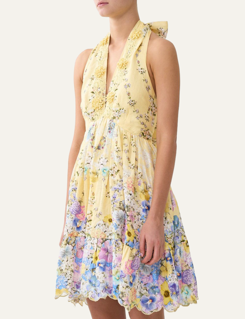 CAMILLA CAMILLA HALTER SHORT DRESS DARLING BUDS fashion product photo
