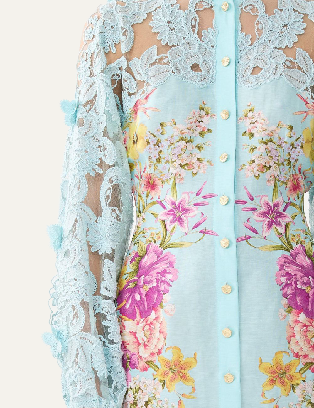 CAMILLA CAMILLA LACE SLEEVE MINI DRESS BAZAAR BLOOMS fashion product photo