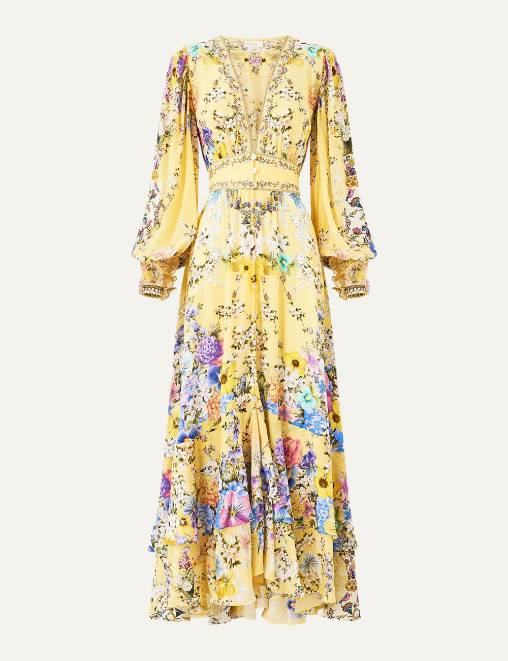 CAMILLA CAMILLA LONG BUTTON FRONT DRESS DARLING BUDS fashion product photo