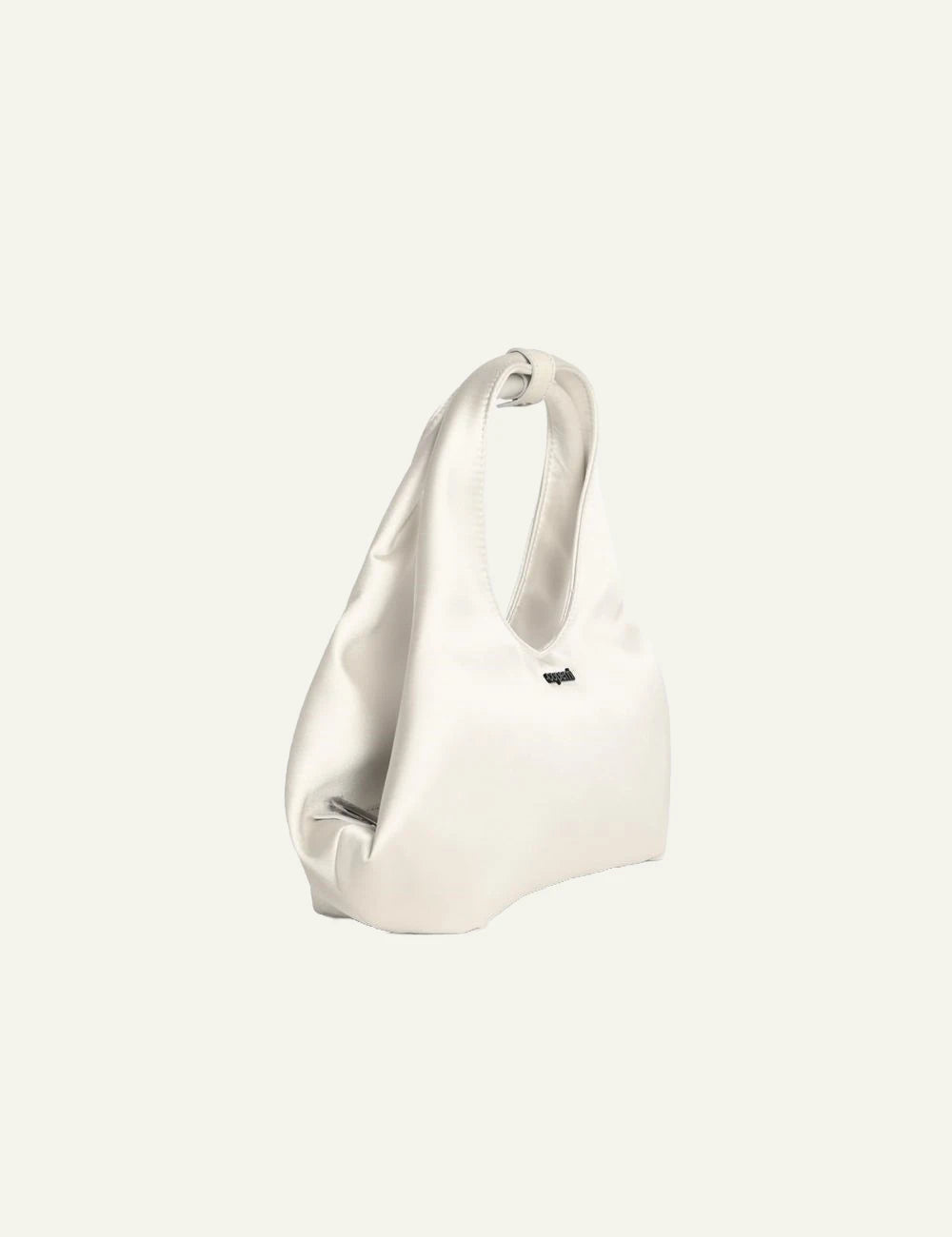 Gynaikeia Coperni white shoulder bag side view