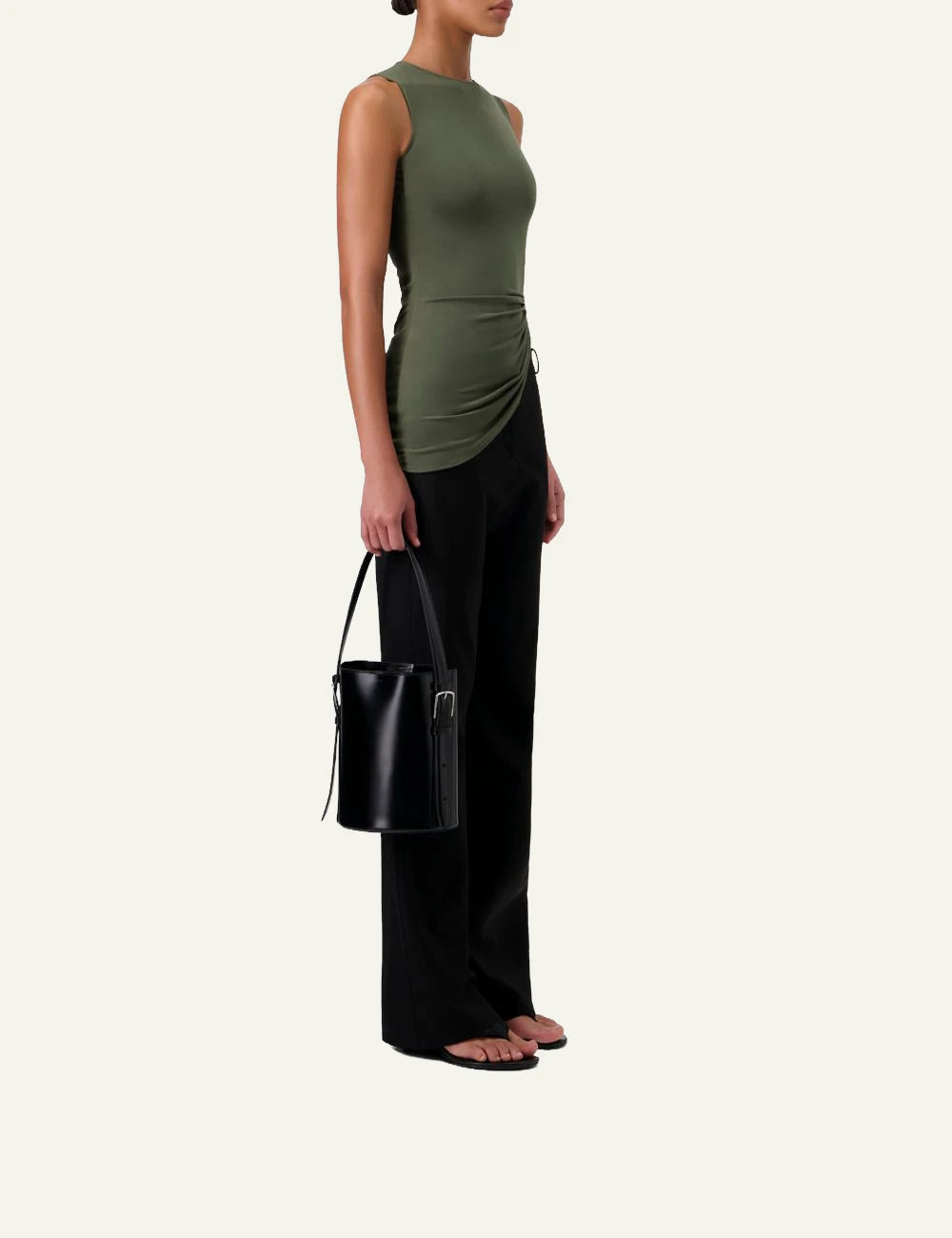 Coperni Sleeveless Top Green Fullbody Side