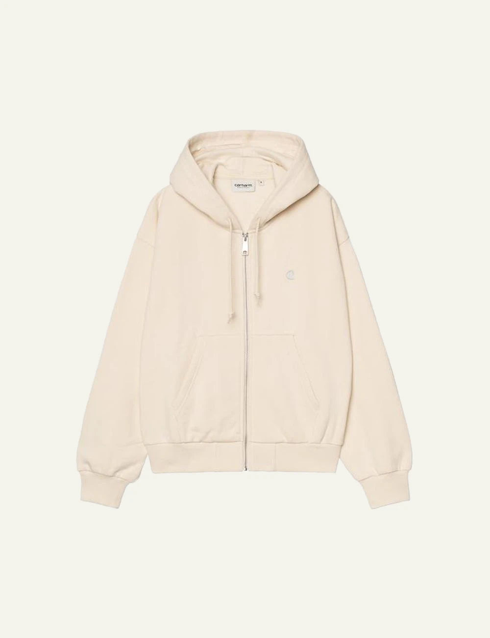 Carhartt WIP W Hooded Casey Jacket beige front view
