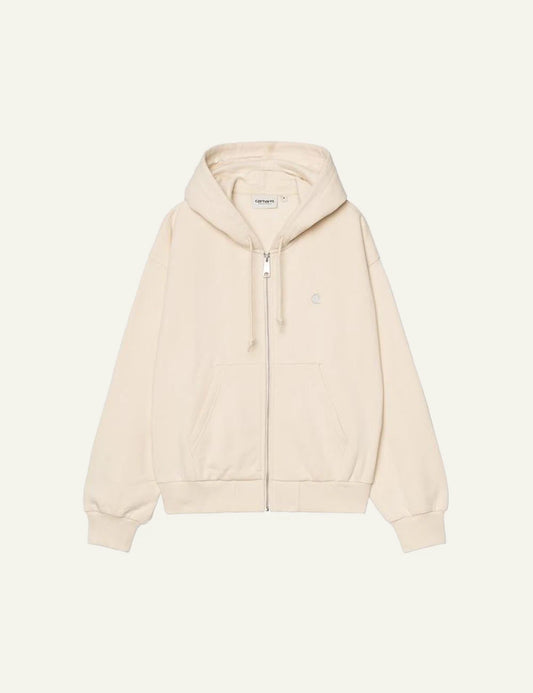 Carhartt WIP W Hooded Casey Jacket beige front view