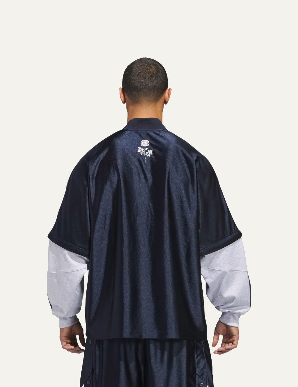 adidas Originals x Willy Chavarria Dazzle jersey men back view basketball style