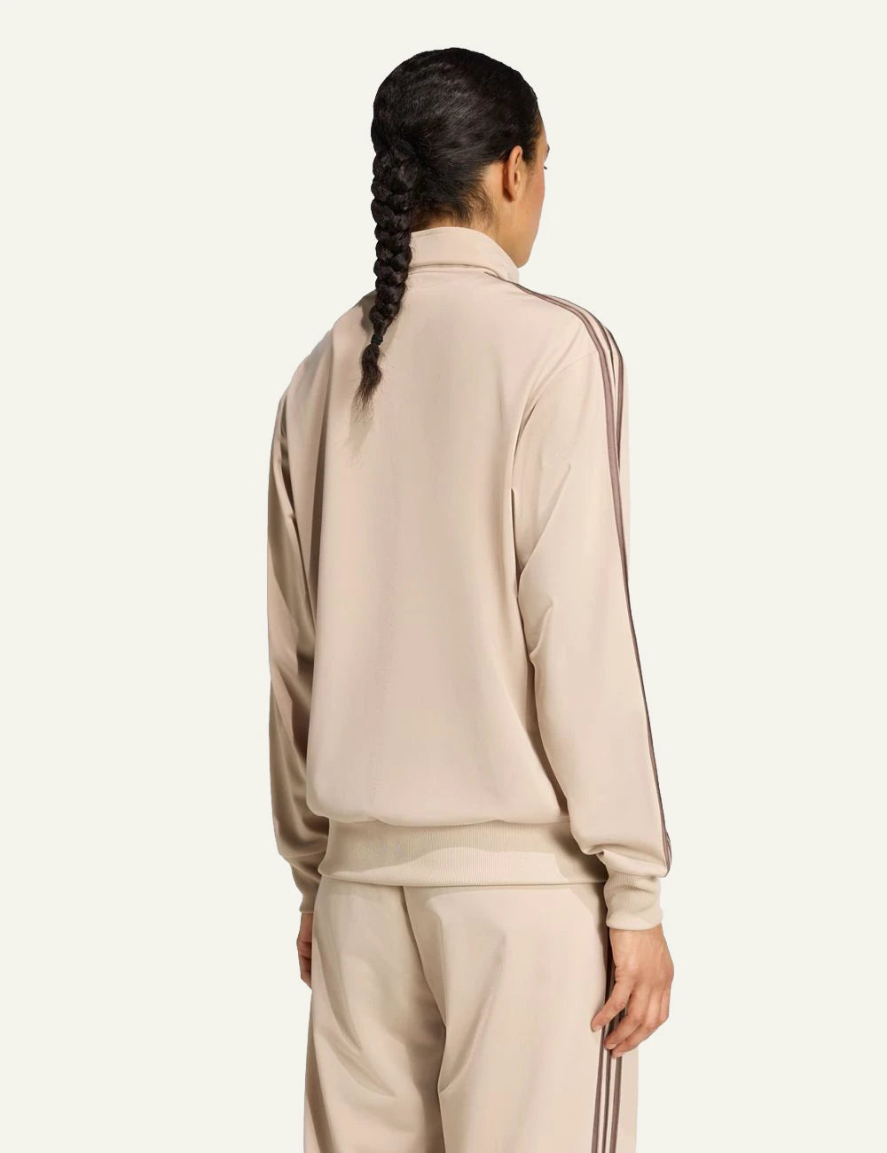 Adidas Originals KD1327 Firebird track top stone khaki earth strata back view