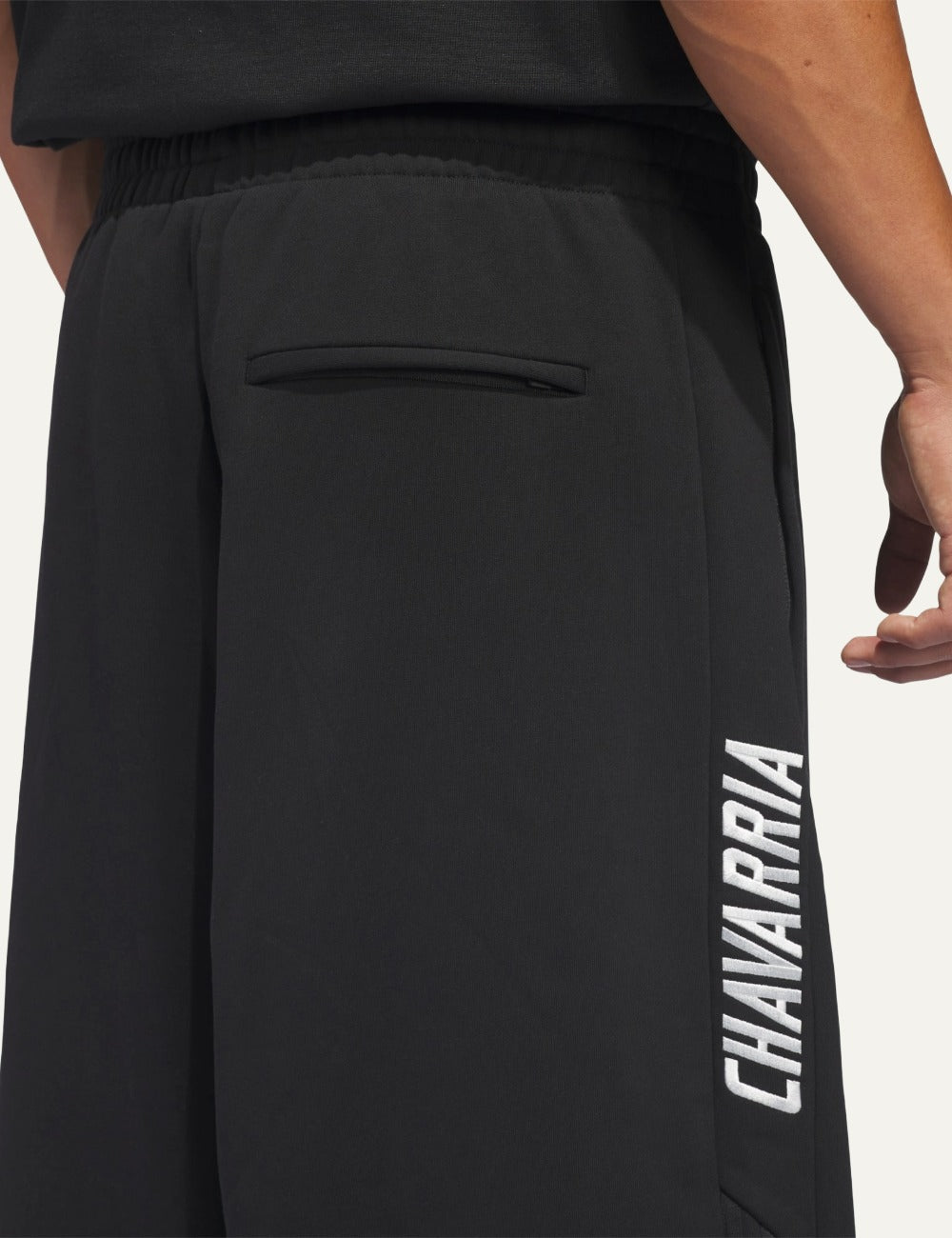 adidas Originals x Willy Chavarria men jogger black back details view oversized fit