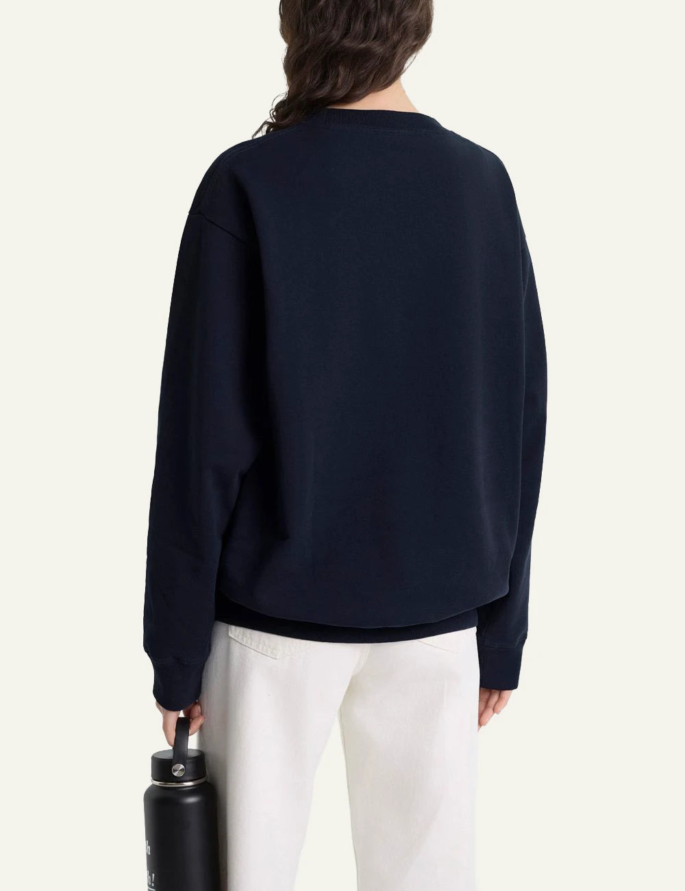 Sporty and Rich NY Yankees navy sweatshirt back view