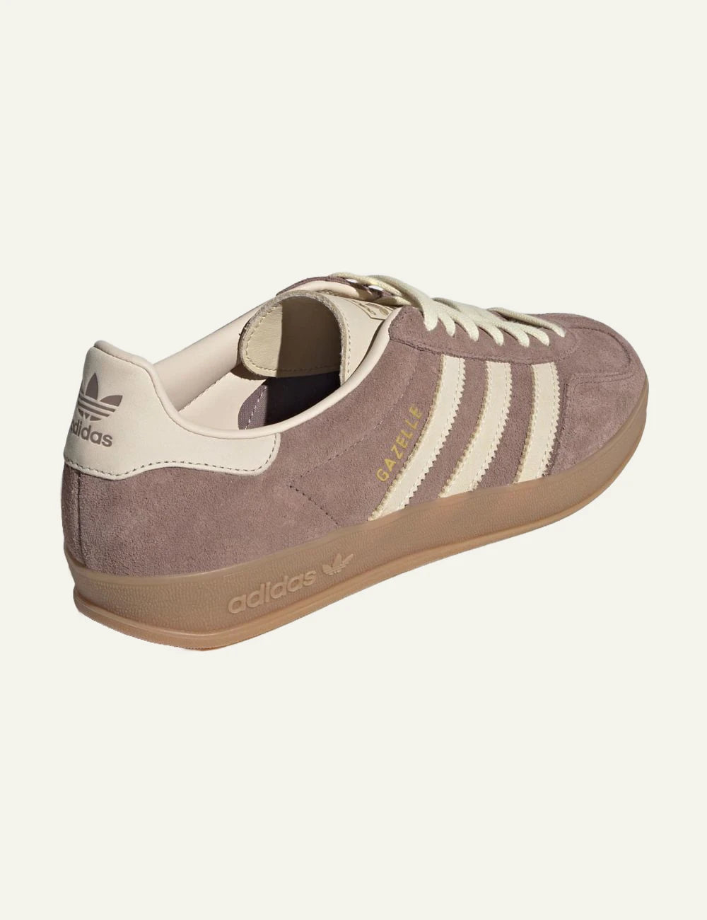 adidas Originals Gazelle Indoor sneakers in Trace Brown suede with Warm Vanilla back