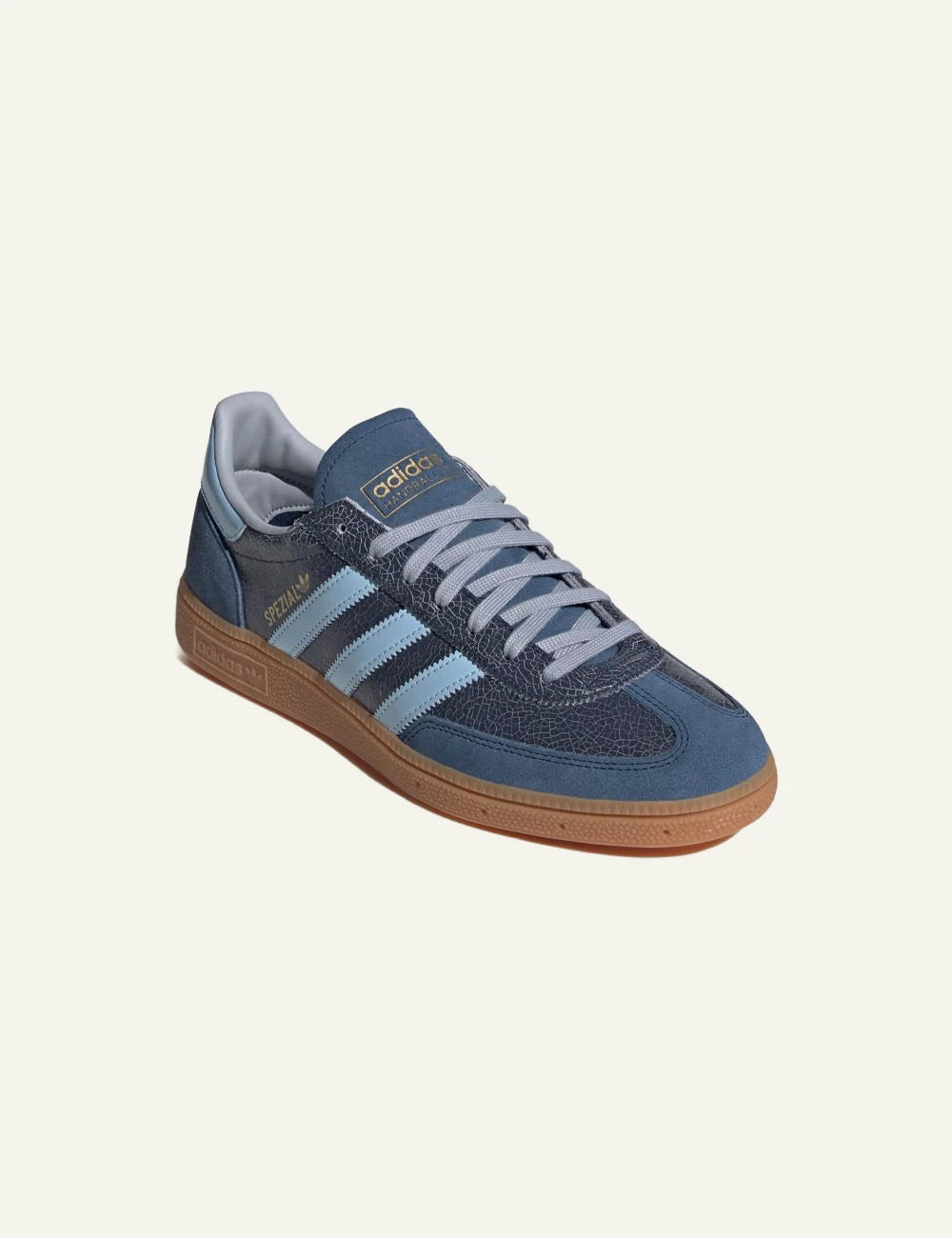 Women's adidas Originals Handball Spezial sneakers in night indigo and clear sky angled