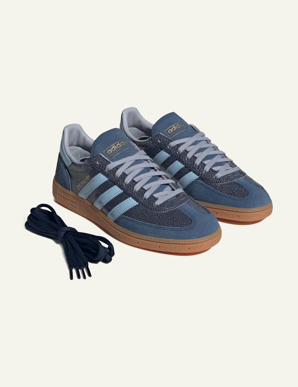 Women's adidas Originals Handball Spezial sneakers in night indigo and clear sky profile