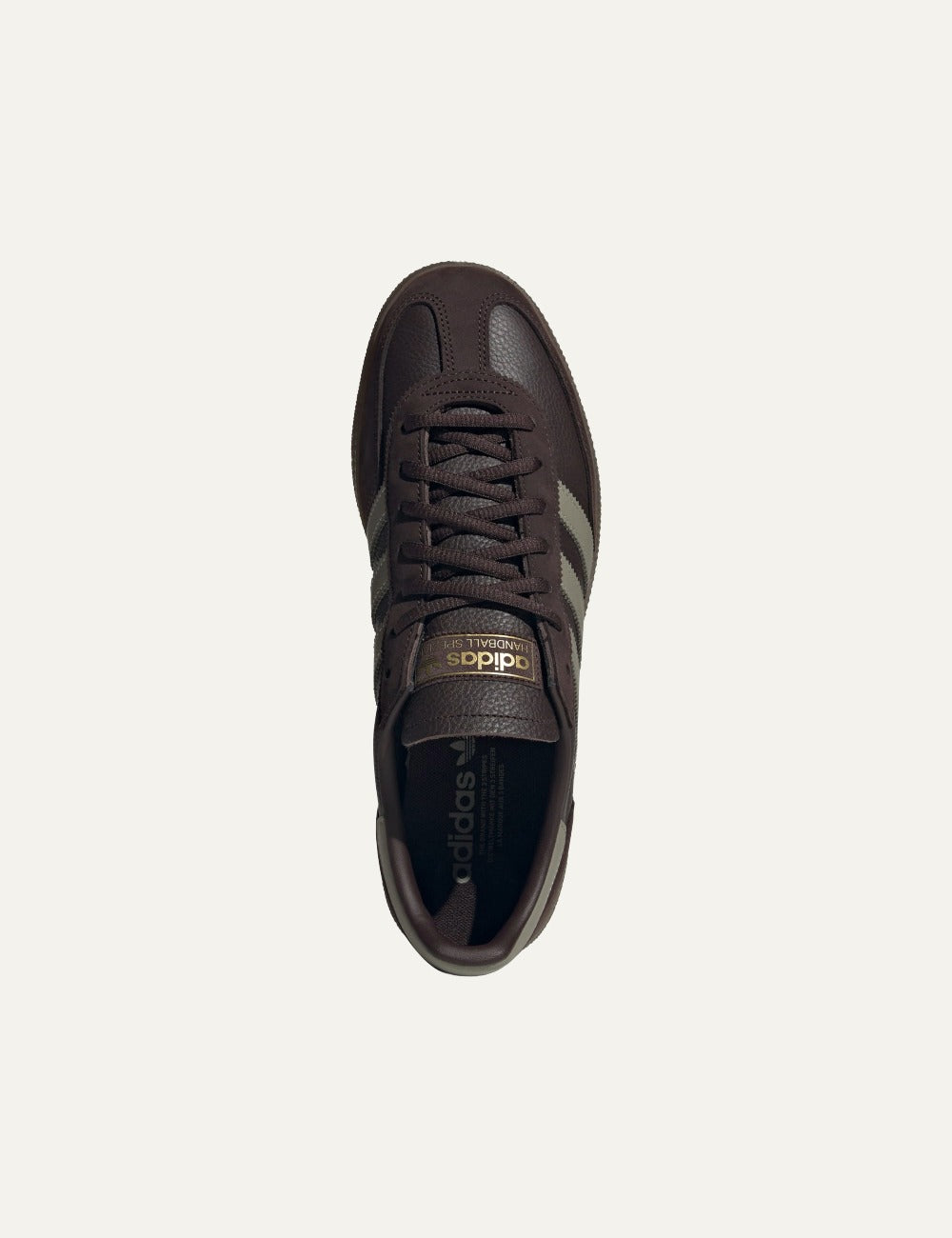 adidas Handball Spezial brown sneakers πάνω όψη retro leather design