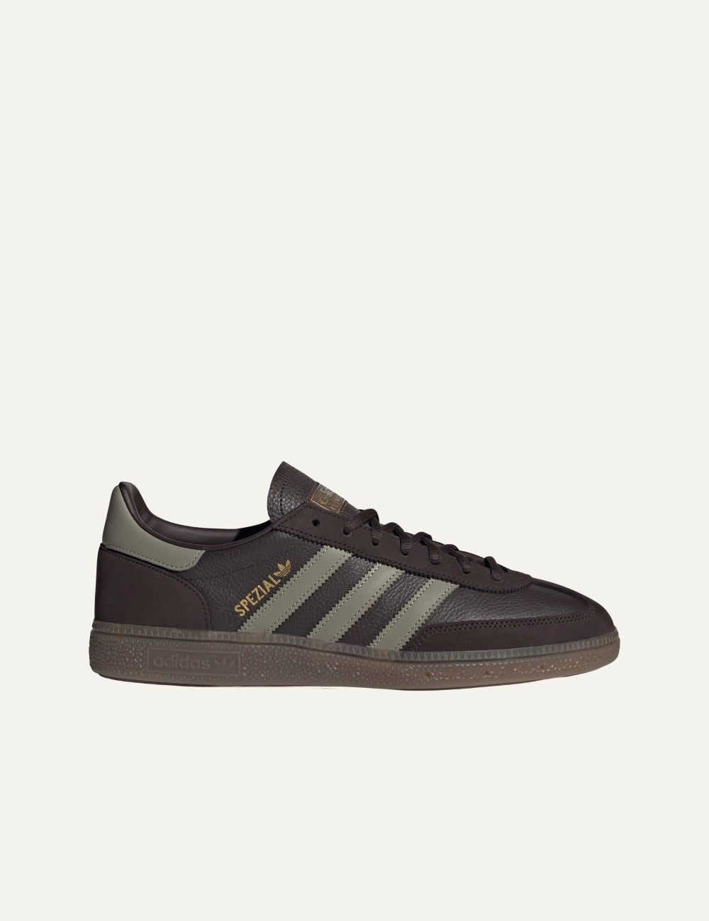 adidas Handball Spezial brown sneakers πλαϊνή όψη classic three stripes