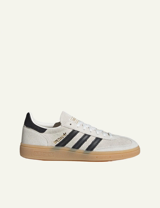 Adidas Originals Handball Spezial women's white suede sneakers side view