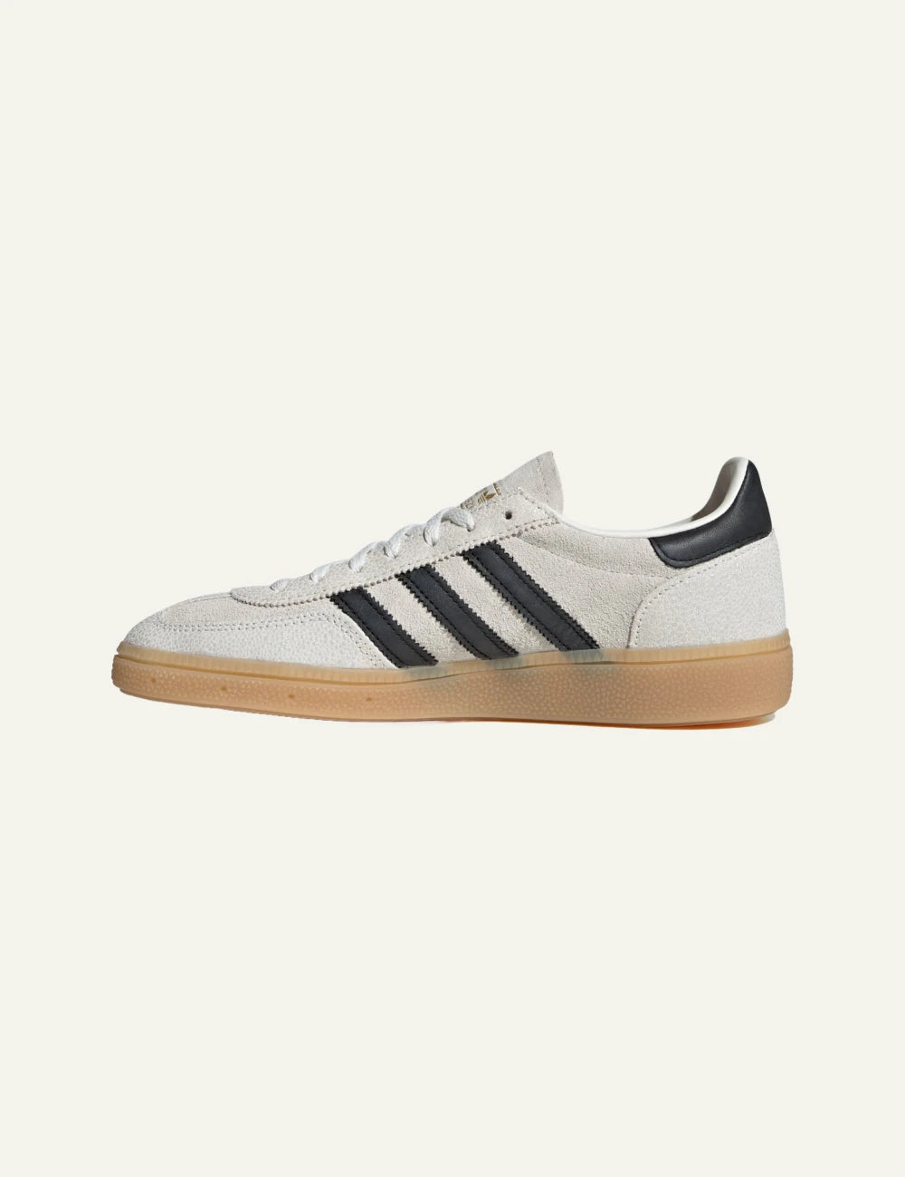 Adidas Originals Handball Spezial women's white suede sneakers opposite side view