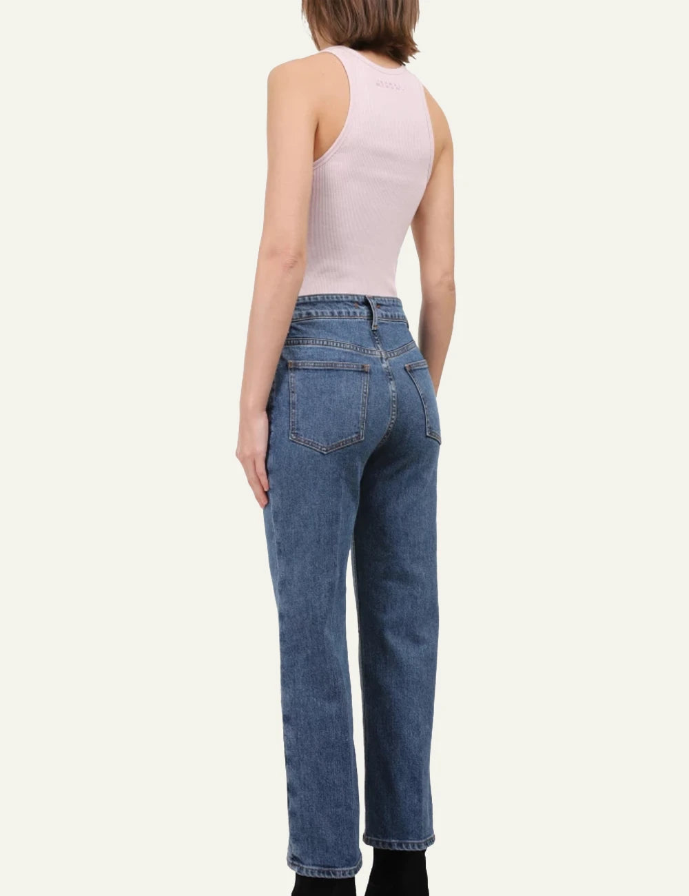 Isabel Marant ribbed sleeveless top pink front view