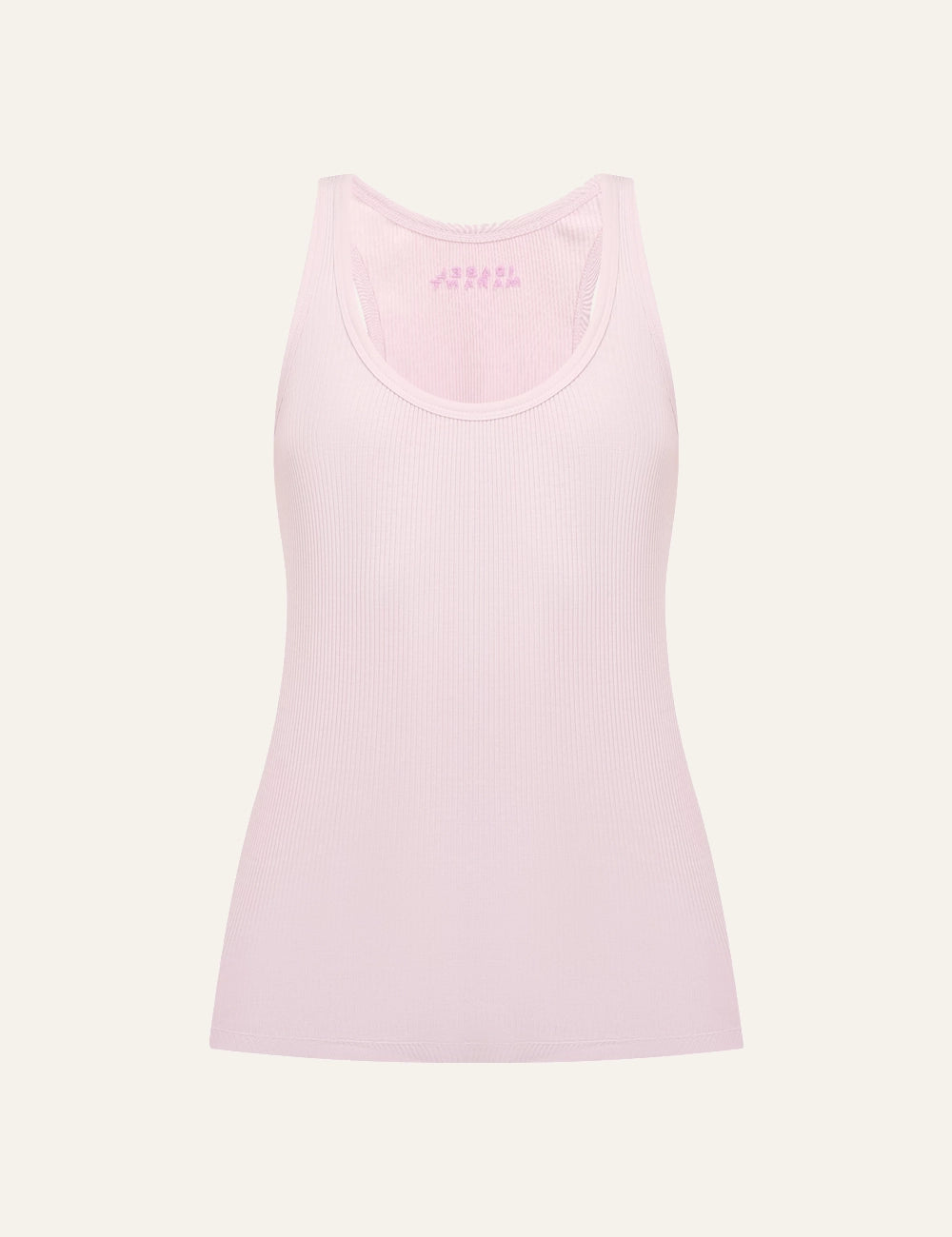 Isabel Marant ribbed sleeveless top pink front view