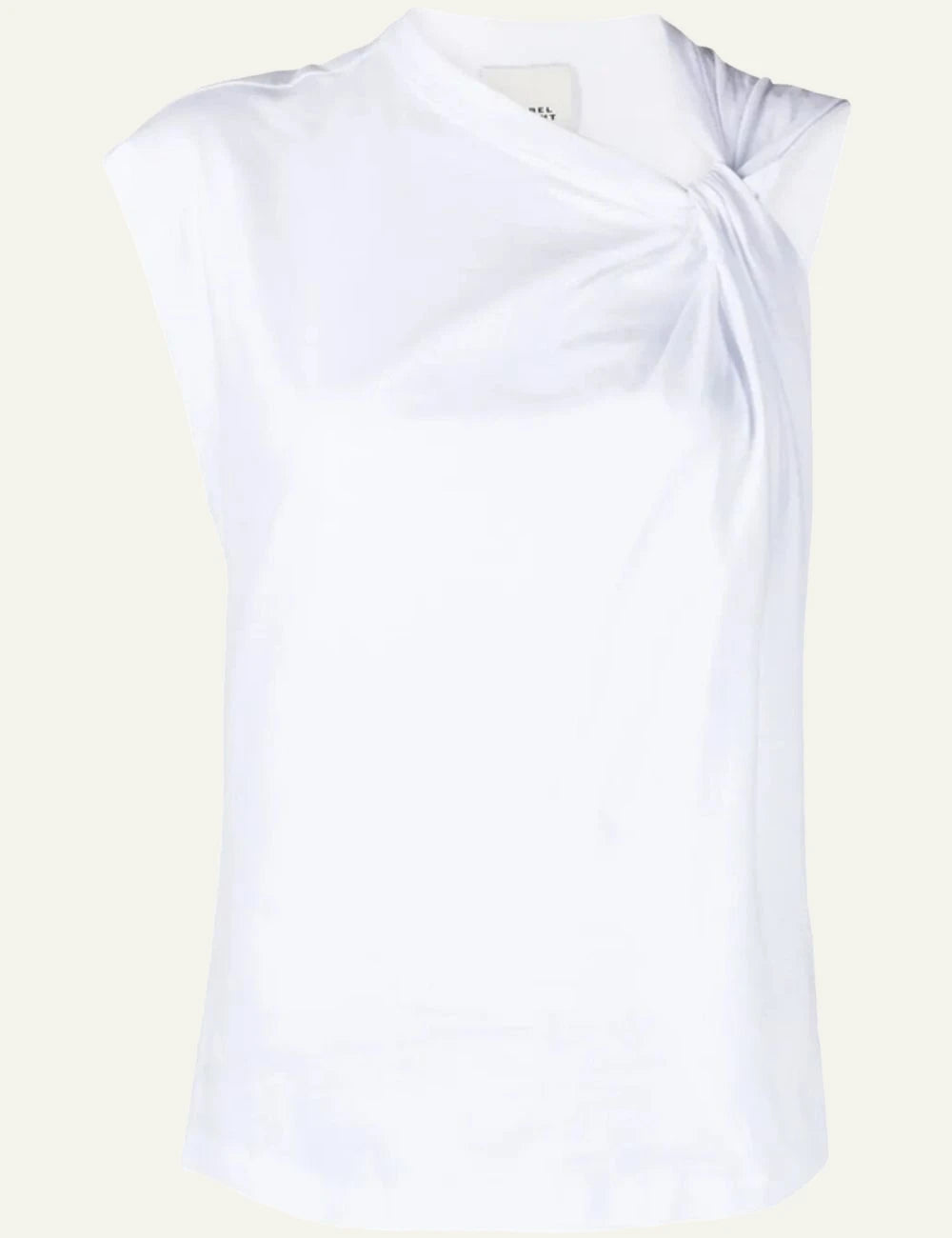 Isabel Marant white sleeveless top knot front view