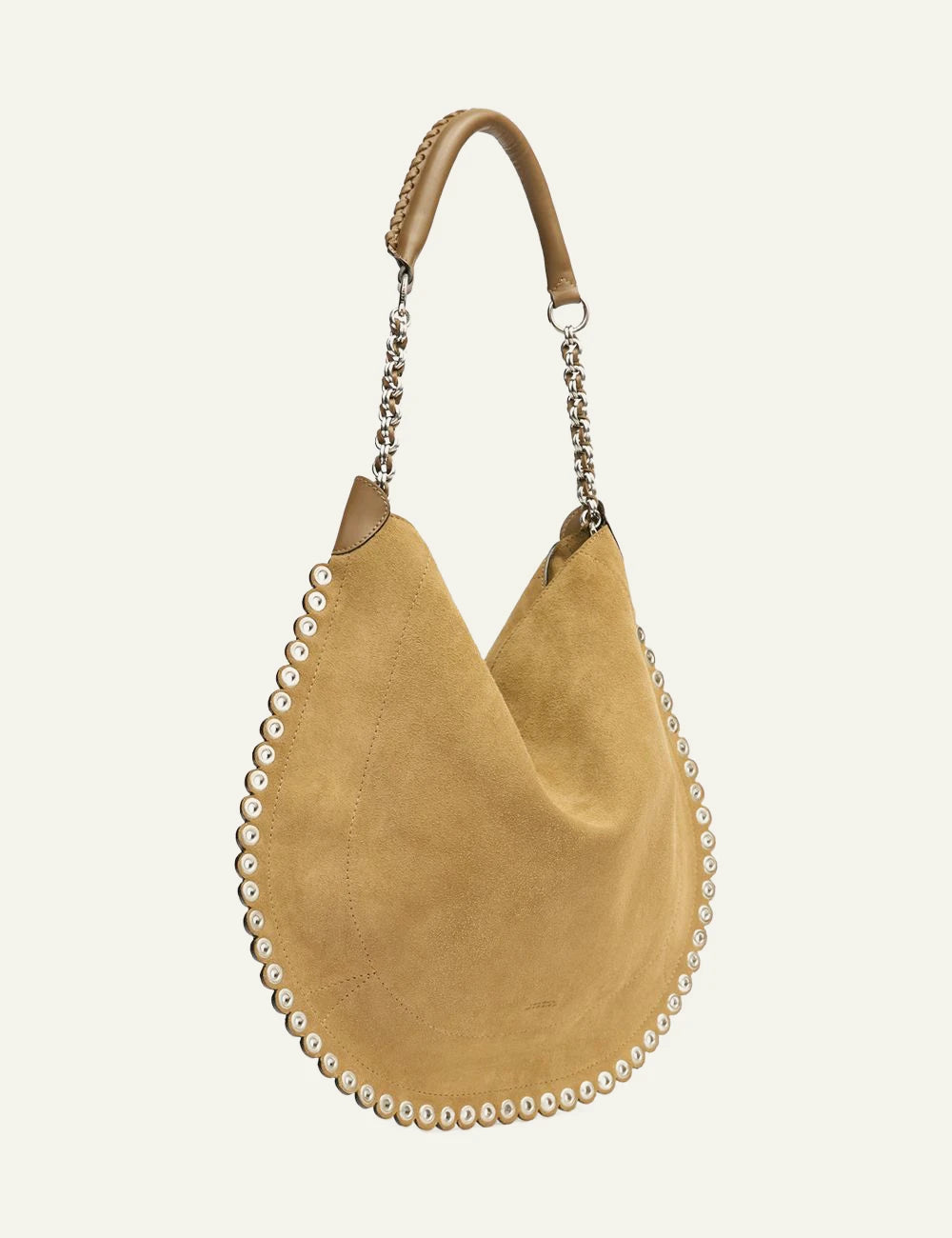 Isabel Marant Suede Hobo Bag Beige side