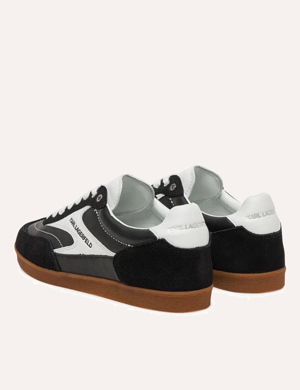 Karl Lagerfeld Low Top Sneakers Black White back view