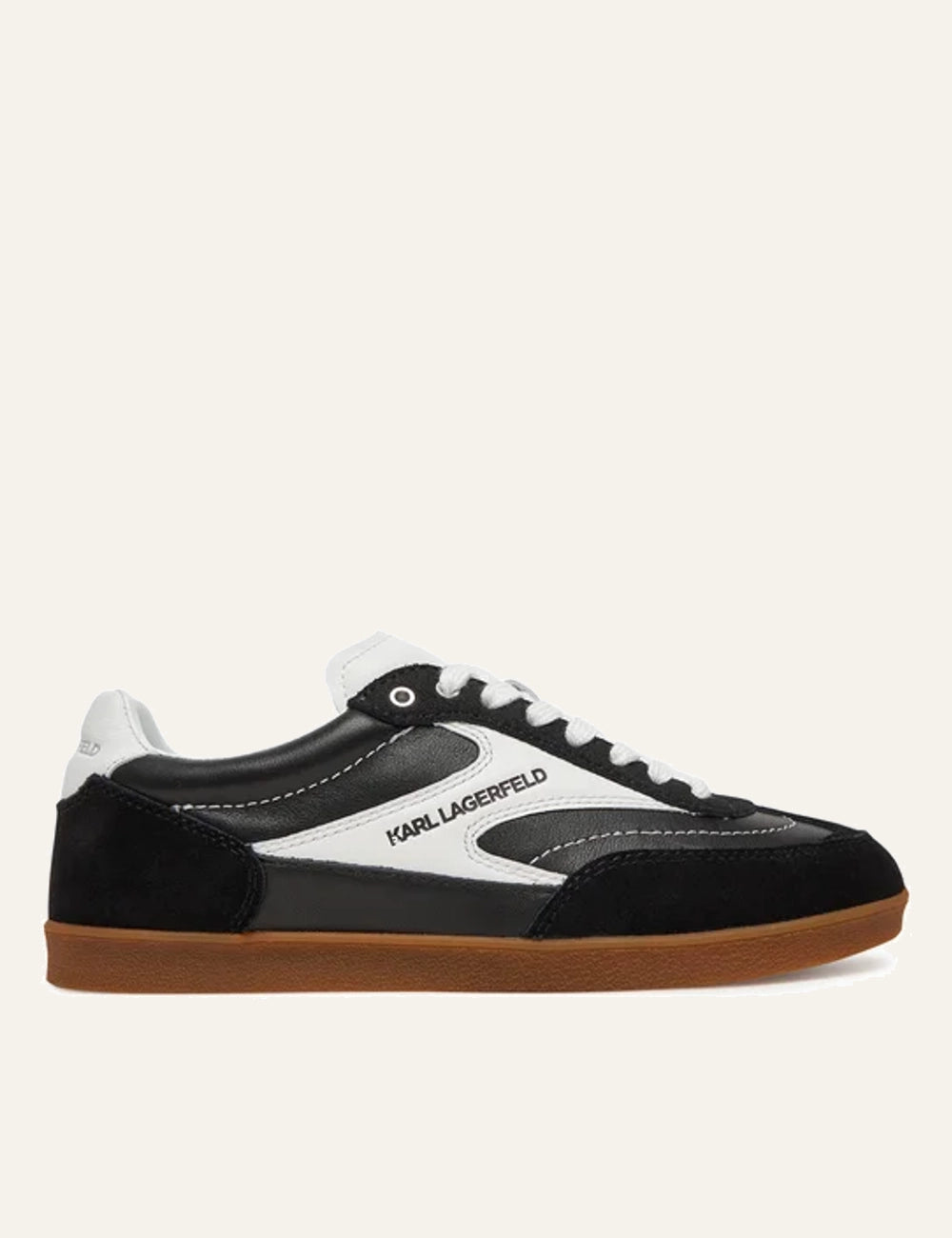 Karl Lagerfeld Low Top Sneakers Black White side view
