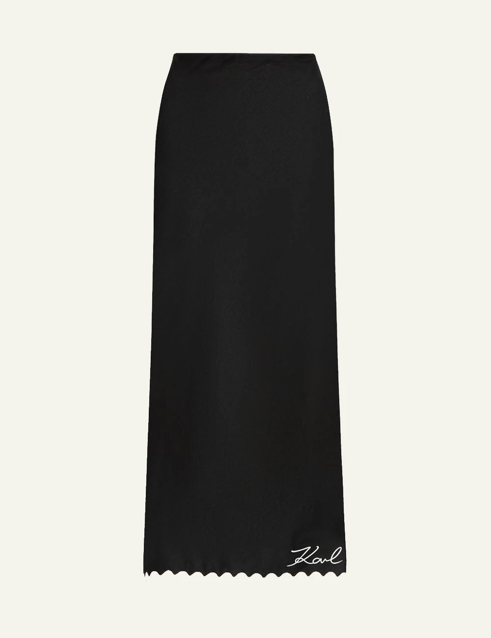 Karl Lagerfeld Maxi Skirt Black front view