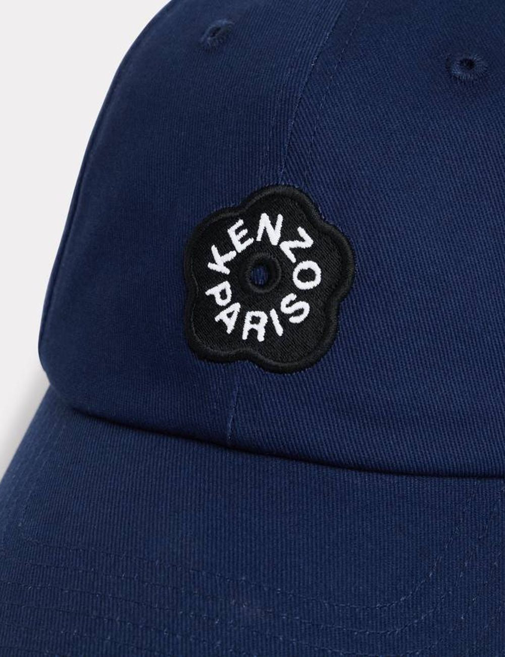 KENZO 'Boke Flower 2.0' embroidered cap in cotton Blue logo view