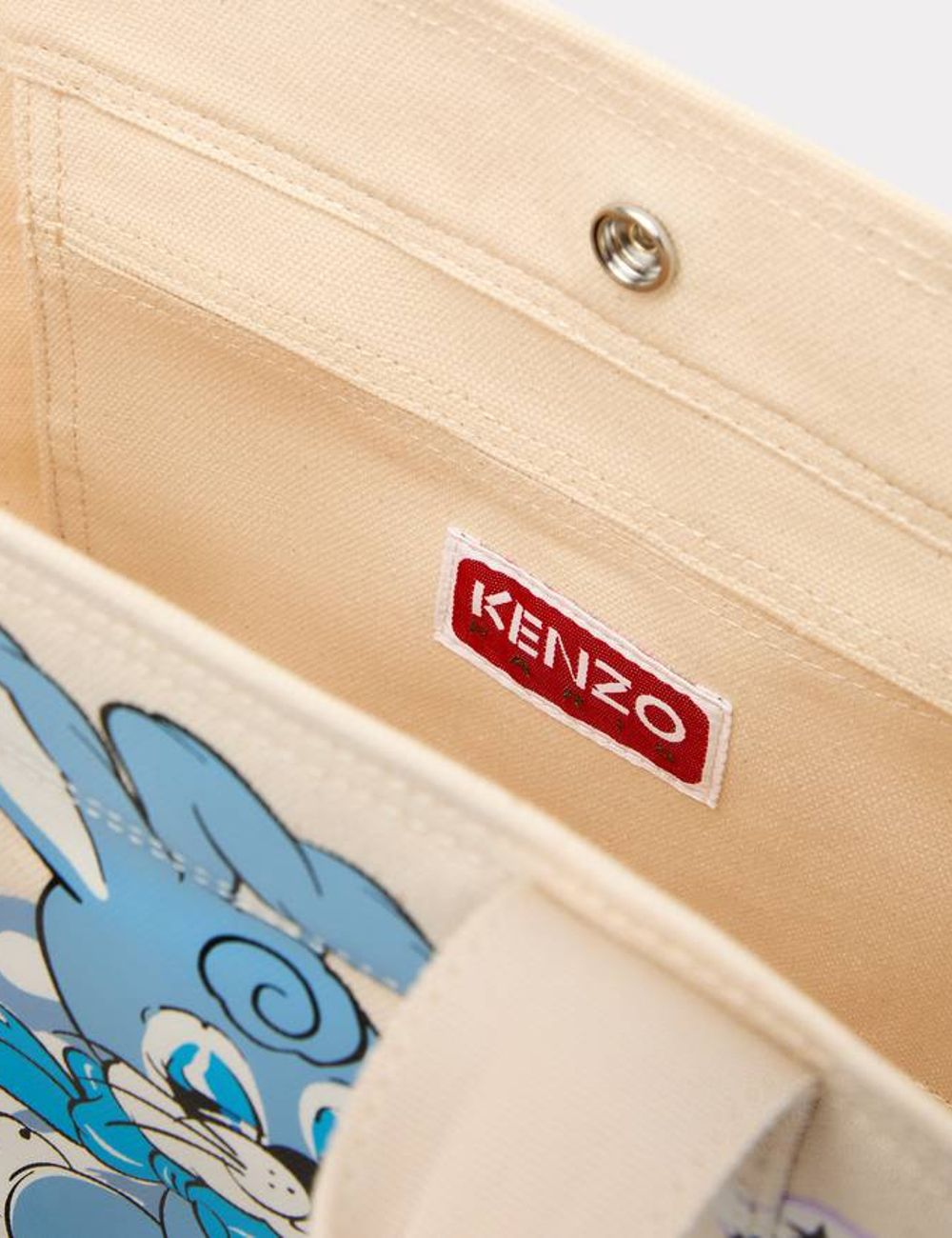 gynaikeia KENZO 'Cartoon' small tote bag in canvas inside view