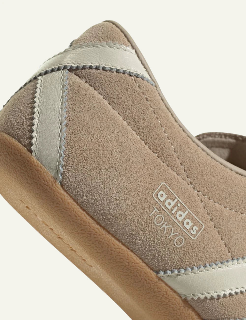 Adidas Originals Tokyo W stokha off white gum side angled view