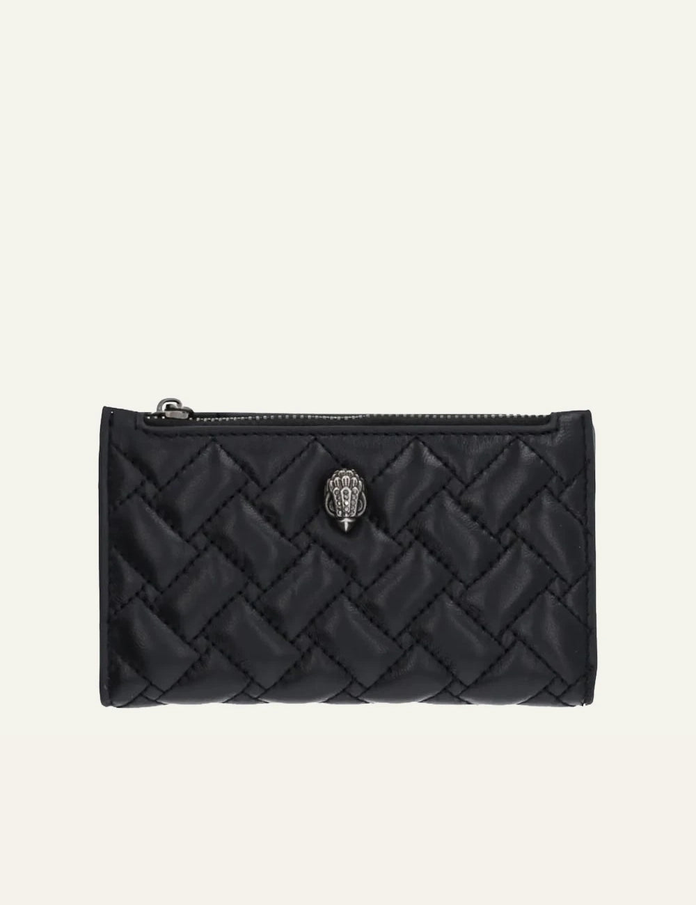 Γυναικείο Kurt Geiger Kensington bifold wallet black quilted leather front view